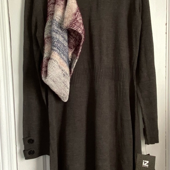 NWT - ID BYER Sweaterdress with round neck and infinity scarf XXL - Picture 3 of 12